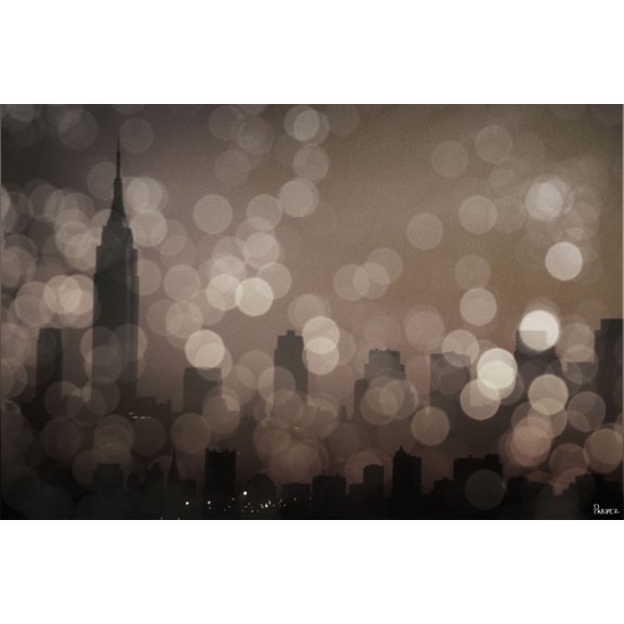 NY Sleeping by Parvez Taj Painting Print on Wrapped Canvas
