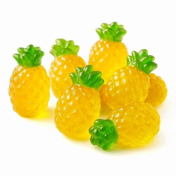 NY Spice Shop Pineapple Fruit Filled Jelly Candy - 3 Pound - Pineapple Jelly Burst Candy - Pineapple Burst Jelly Candy - Juicy Pineapple Chews - Fruits Filled Snacks