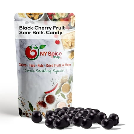 NY Spice Shop Assorted Black Cherry Sour Balls - 1 Pound - Healthy Snacks - Bulk Candy Balls - Assorted Candy Sour Balls