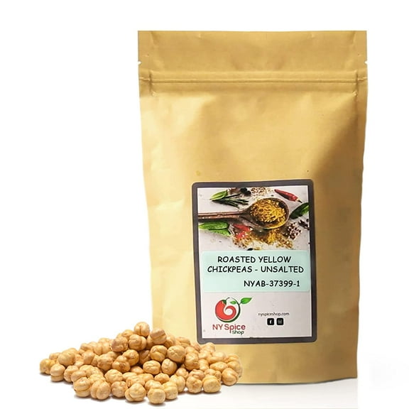 NY Spice Shop Chickpeas Roasted and Unsalted - 3 Pound - Dried Crispy Crunchy Chickpeas No Salt - Bulk Healthy Snacks