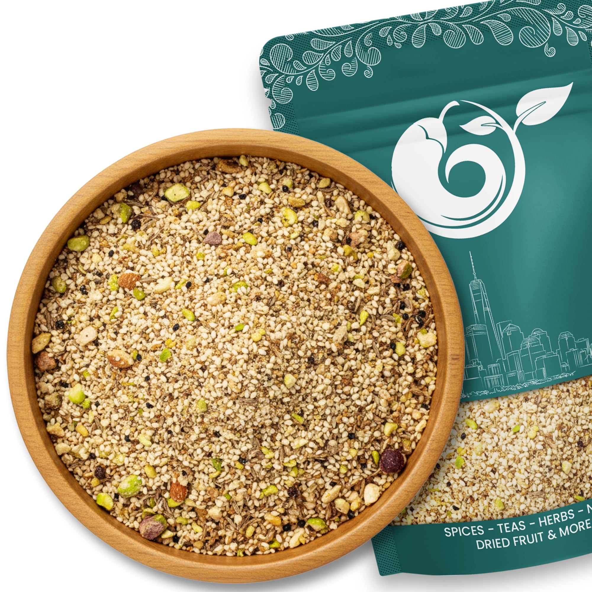 NY SPICE SHOP Dukkah Spice Blend - 08 Ounce - Middle Eastern Dukkah Blend - Traditional Egyptian Dukkah Mix Seasoning of Nuts and Spices - Perfect for Middle Eastern Cuisine