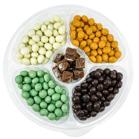 NY Spice Shop Mix Espresso Beans with Fudge Caramel Squares Tray - 2 Pound