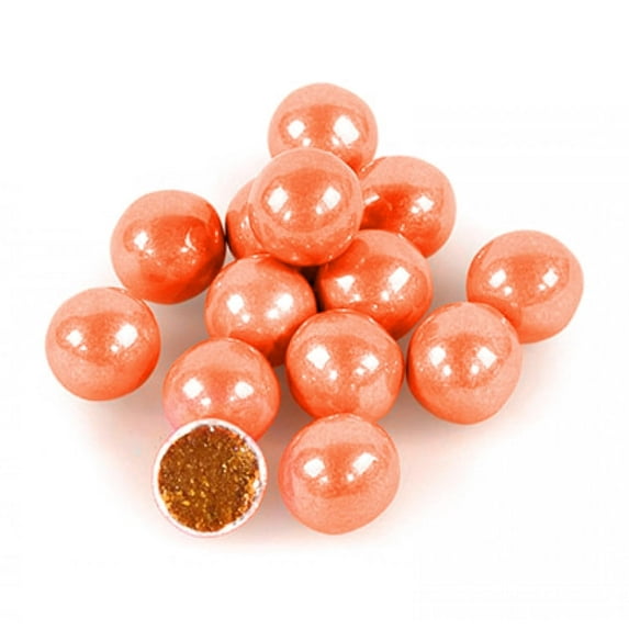 NY Spice Shop Orange Shimmer Sixlets - 3 Pound - Sixlets Candy - Chocolate Covered Hard Candy Balls