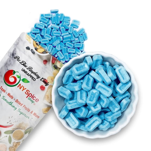 NY Spice Shop PEZ Sour Blue Raspberry Candy Unwrapped - 3 Pound