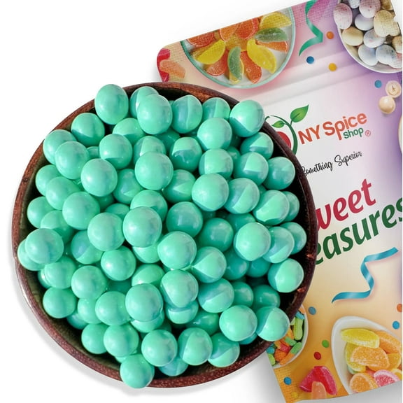 NY Spice Shop Turquoise Shimmer Sixlets - 3 Pound - Sixlets Candy - Chocolate Covered Hard Candy Balls
