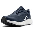 thumbnail image 1 of NY Threads Men's Running Shoes Comfortable and Lightweight Casual Sneakers, 9.5 US, Navy/White, 1 of 7