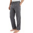 thumbnail image 1 of NY Threads Mens Flannel Pajama Pants with Pockets Soft Cotton Sleepwear Lounge PJ Bottoms, XX-Large, Black/Grey, 1 of 7