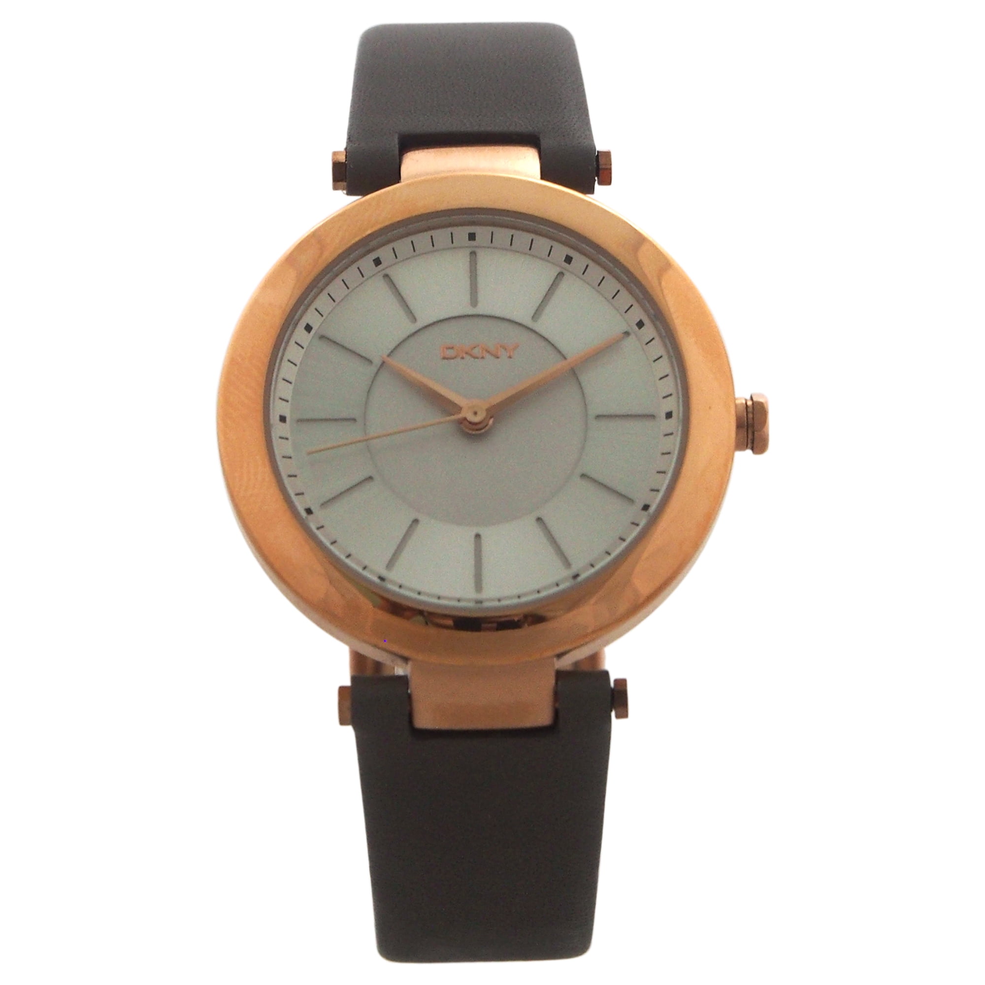 NY2296 Stanhope Gray Leather Strap Watch by DKNY for Women 1 Pc Watch