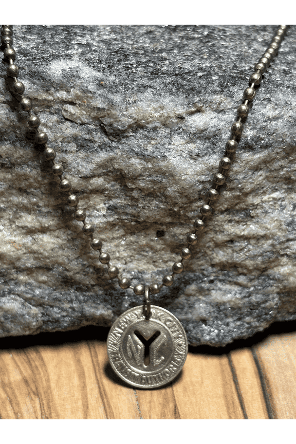 Vintage Circulated NYC New York City 1953 Subway Token Unisex Pendant Necklace. Real 1950s Subway Token! Wear History! By HistoryWea