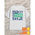 thumbnail image 1 of NYC 87 Flag Tee men 180G 100% Cotton white Trendy Unisex Shirt Graphic Tee tshirts Trendy Unisex Shirt Crewneck tshirts Unique Design Unisex Shirt Graphic tshirts, 1 of 7