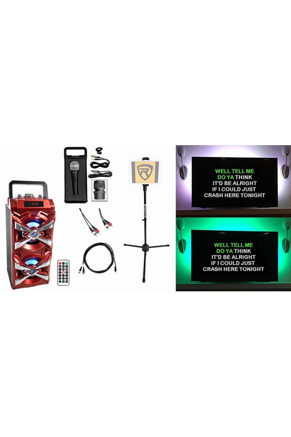 Home Karaoke Quarantine Family Activity Singing Machine w/LED
