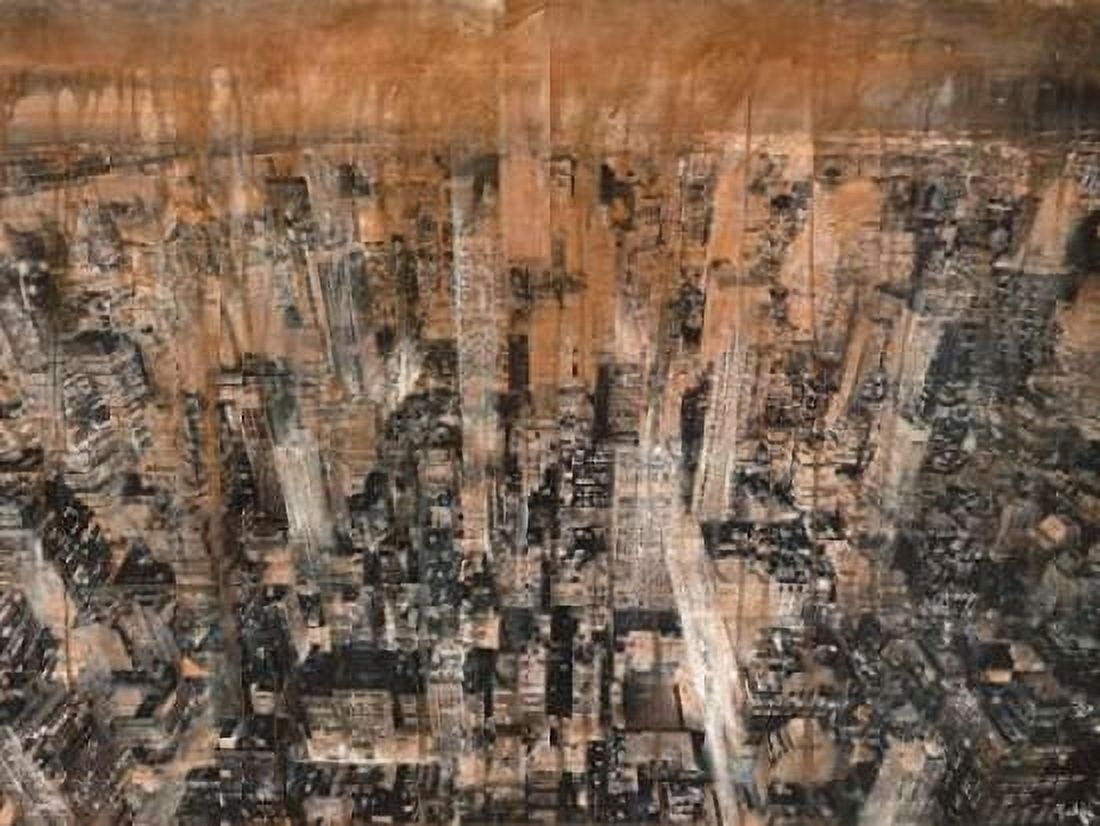 NYC Aerial 4 Canvas Art - Dario Moschetta (22 x 28)