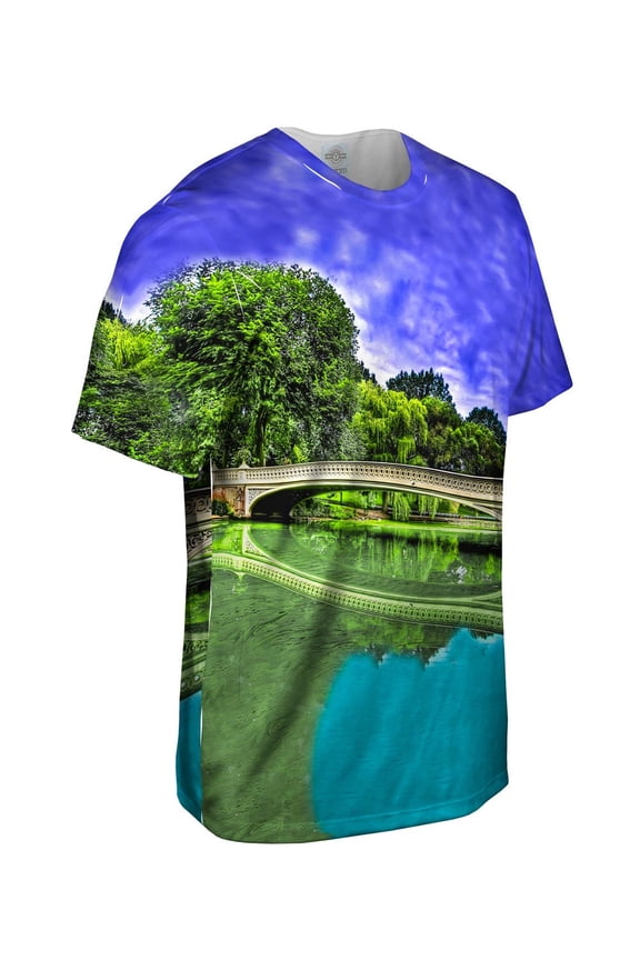 NYC Bow Bridge Mens T-Shirt All Over Print
