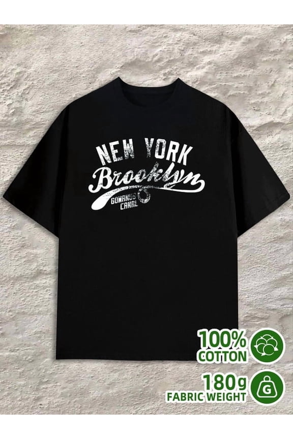 NYC Brooklyn Tee men black Basic Unisex Shirt Printed tshirts Trendy Unisex Shirt Printed tshirts Original Unisex Shirt Printed tshirts