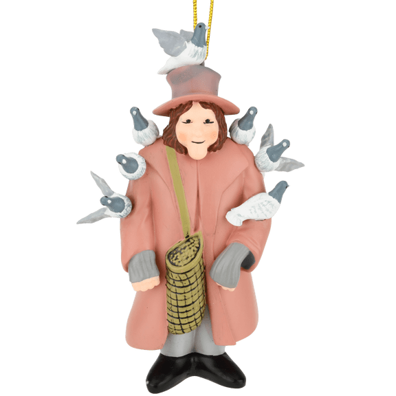 NYC Central Park Bird Pigeon Lady Christmas Ornament