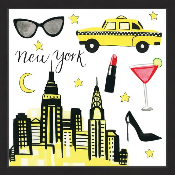 "NYC Chic" Framed Painting Print