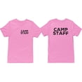thumbnail image 1 of NYC FACTORY Men's Camp Staff Tee NR, Chest & Back, Pink, M, 1 of 2