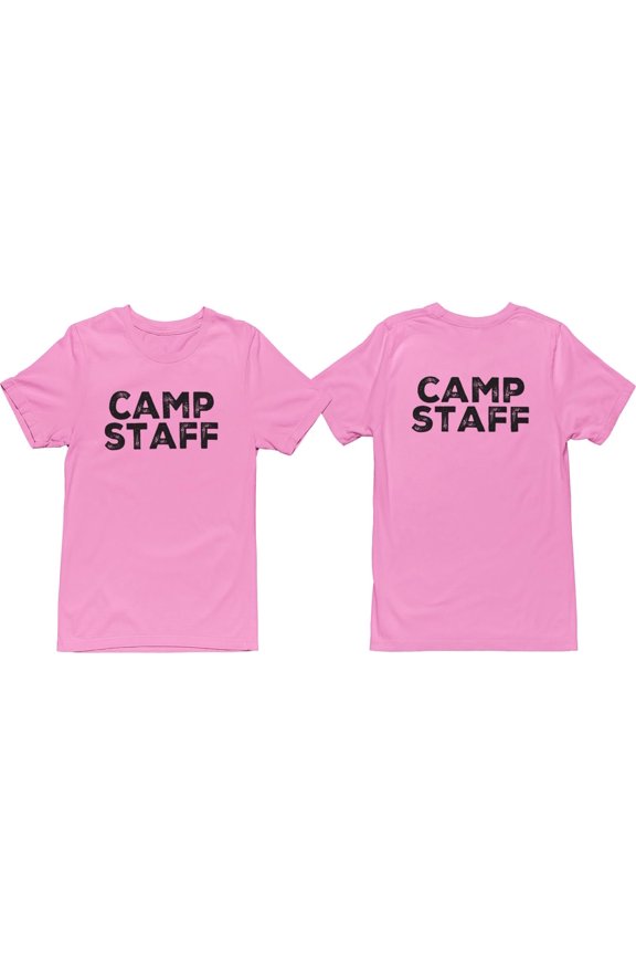 Men's Camp Staff Tee NR, Front & Back, Pink, 3XL