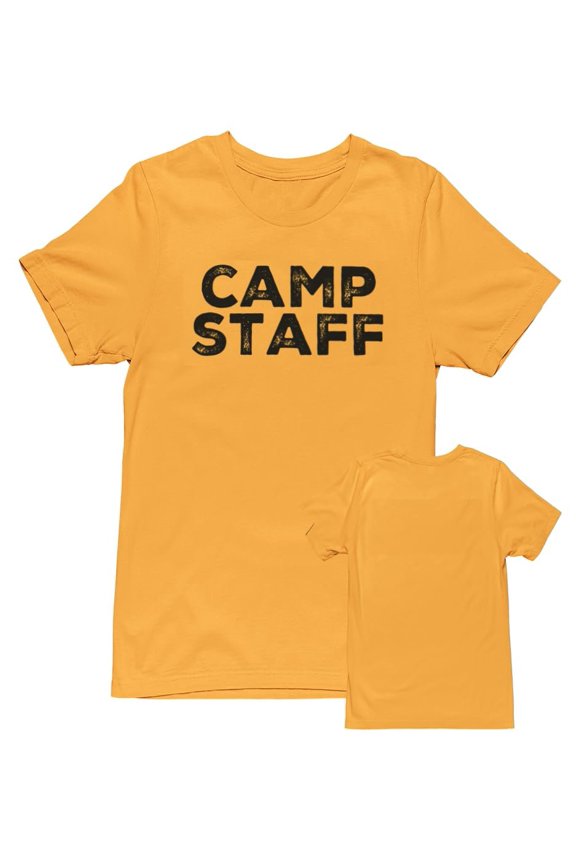 Men's Camp Staff Tee NR, Front Only, Gold, 2XL