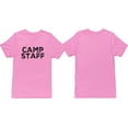 thumbnail image 1 of NYC FACTORY Men's Camp Staff Tee NR, Front Only, Pink, S, 1 of 2