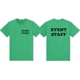 thumbnail image 1 of NYC FACTORY Men's Event Staff Tee NR, Chest & Back, Heather Green, XL, 1 of 1