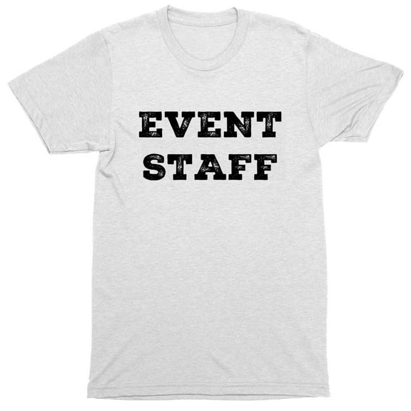 NYC FACTORY Men's Event Staff Tee NR, Front & Back, Ash Gray, 2XL