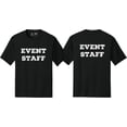 thumbnail image 1 of NYC FACTORY Men's Event Staff Tee NR, Front & Back, Black, 4XL, 1 of 1
