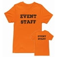 thumbnail image 1 of NYC FACTORY Men's Event Staff Tee NR, Front & Back, Safety Orange, XL, 1 of 1