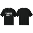 thumbnail image 1 of NYC FACTORY Men's Event Staff Tee NR, Front Only, Black, S, 1 of 1