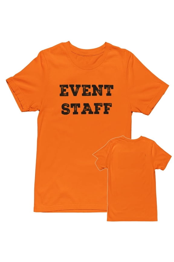 Men's Event Staff Tee NR, Front Only, Safety Orange, L