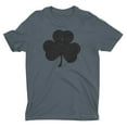 thumbnail image 1 of NYC FACTORY USA Screen Printed Charcoal Irish Distressed Shamrock T-Shirt St Patricks Day Mens Ireland Charcoal-Black, Large, 1 of 3