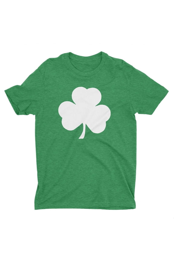 USA Screen Printed Green Irish Shamrock T-Shirt St Patricks Day Mens Ireland Tee Shirt Heather Green, XL