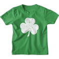 thumbnail image 1 of NYC FACTORY USA Screen Printed Shamrock Youth T-Shirt Distressed Tee Kids Irish Green, 1 of 2