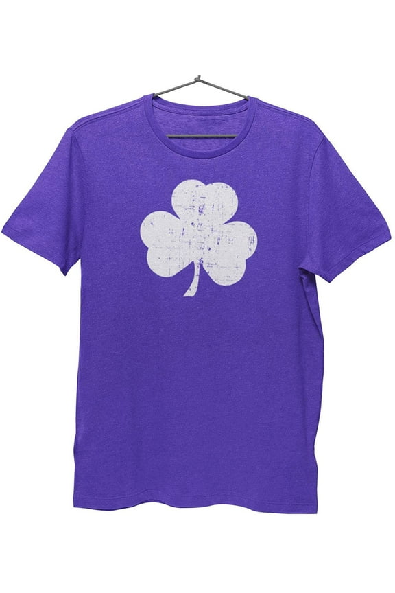 USA Screen Printed Shamrock Youth T-Shirt Distressed Tee Kids Irish Green