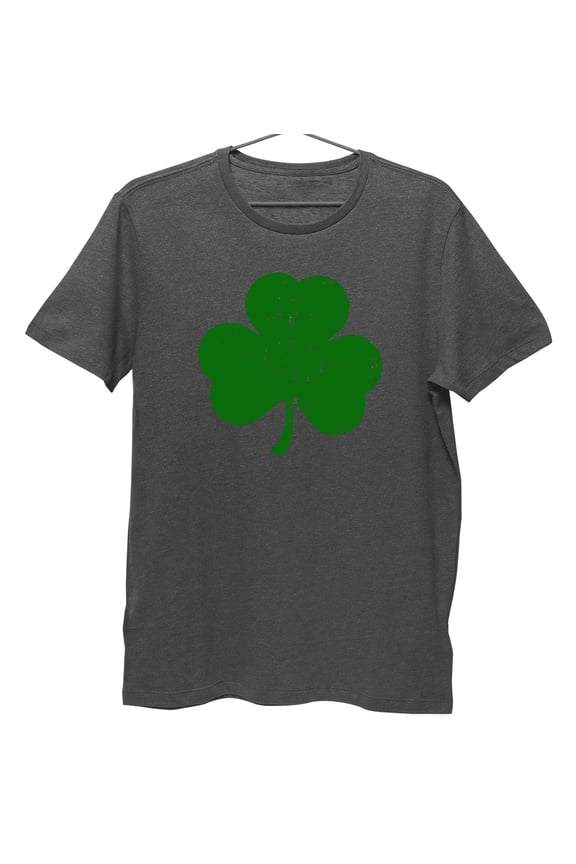USA Screen Printed Shamrock Youth T-Shirt Distressed Tee Kids Irish Green