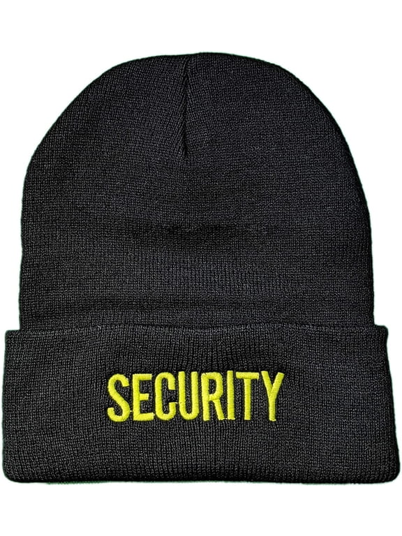 Men's Security Knit Cap Beanie USA Embroidered Winter Hat