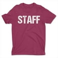 thumbnail image 1 of NYC Factory Men's Staff Tee Distressed, Maroon, Large, 1 of 2