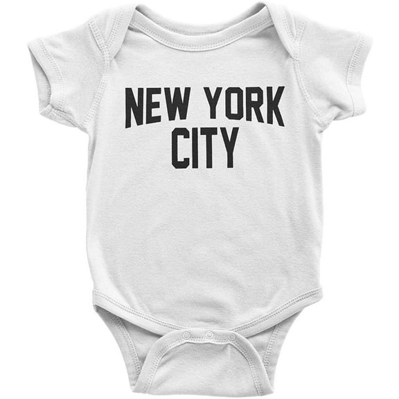 NYC Factory New York City Baby Bodysuit Screen Printed Lennon Retro Style 24m