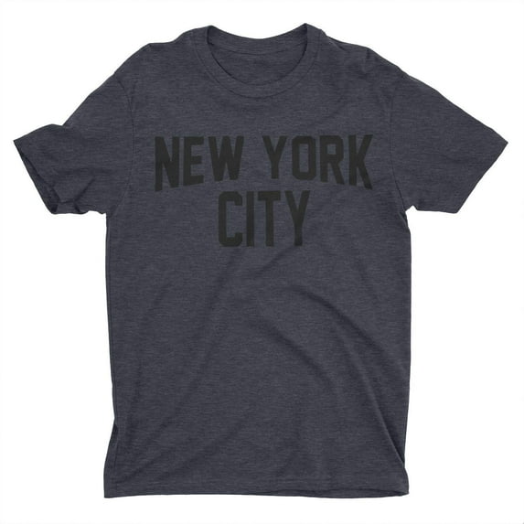 NYC Factory New York City Kids Tee Dark Heather Charcoal T-Shirt Screen-Printed Lennon XS