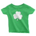 thumbnail image 1 of NYC Factory Screen Printed Distressed Shamrock Toddler T-Shirt Tee Heather Green, 2T, 1 of 1