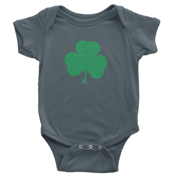 NYC Factory Shamrock Baby Bodysuit Charcoal, 18m