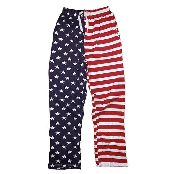 NYC Factory USA Flag Lounge Pants Pajama Bottoms Pride America Patriot Mens Ladies Small