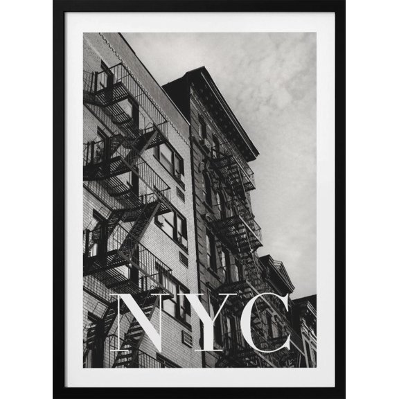 NYC Fire Escapes 2 Framed Art Modern Wall Decor