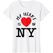 NYC Heart Is In New York Great NY Gift Shirt For New Yorkers