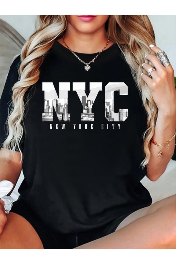 NYC New York City NY Skyline USA America Vintage Souvenir T-Shirt