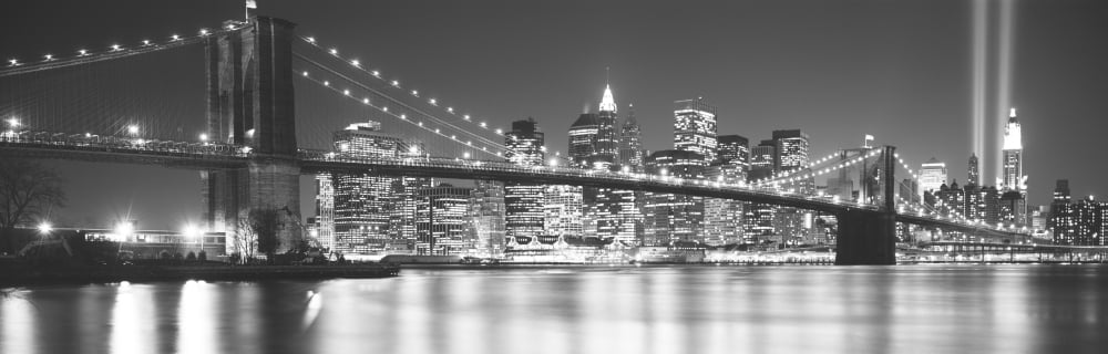 NYC New York City New York State USA Canvas Art - Panoramic Images (27 x 9)