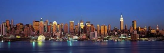 NYC New York City New York State USA Canvas Art - Panoramic Images (36 x 12)
