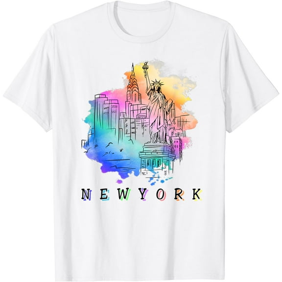 NYC New York City Skylines Statue Of Liberty T-Shirt