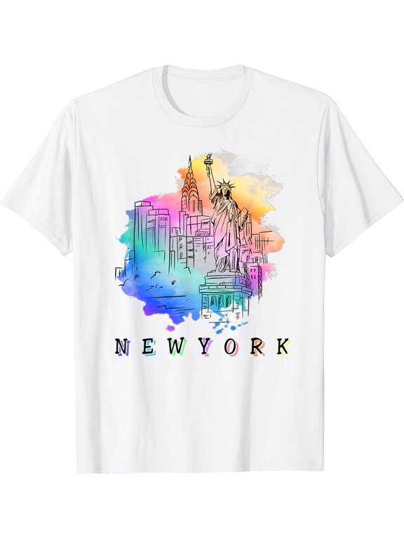 NYC New York City Skylines Statue Of Liberty T-Shirt