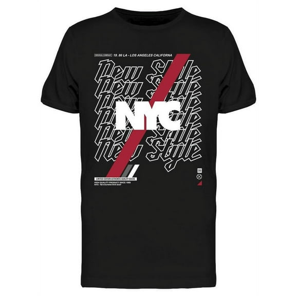 NYC. New York City T-Shirt Men -Image by Shutterstock, Male x-Large